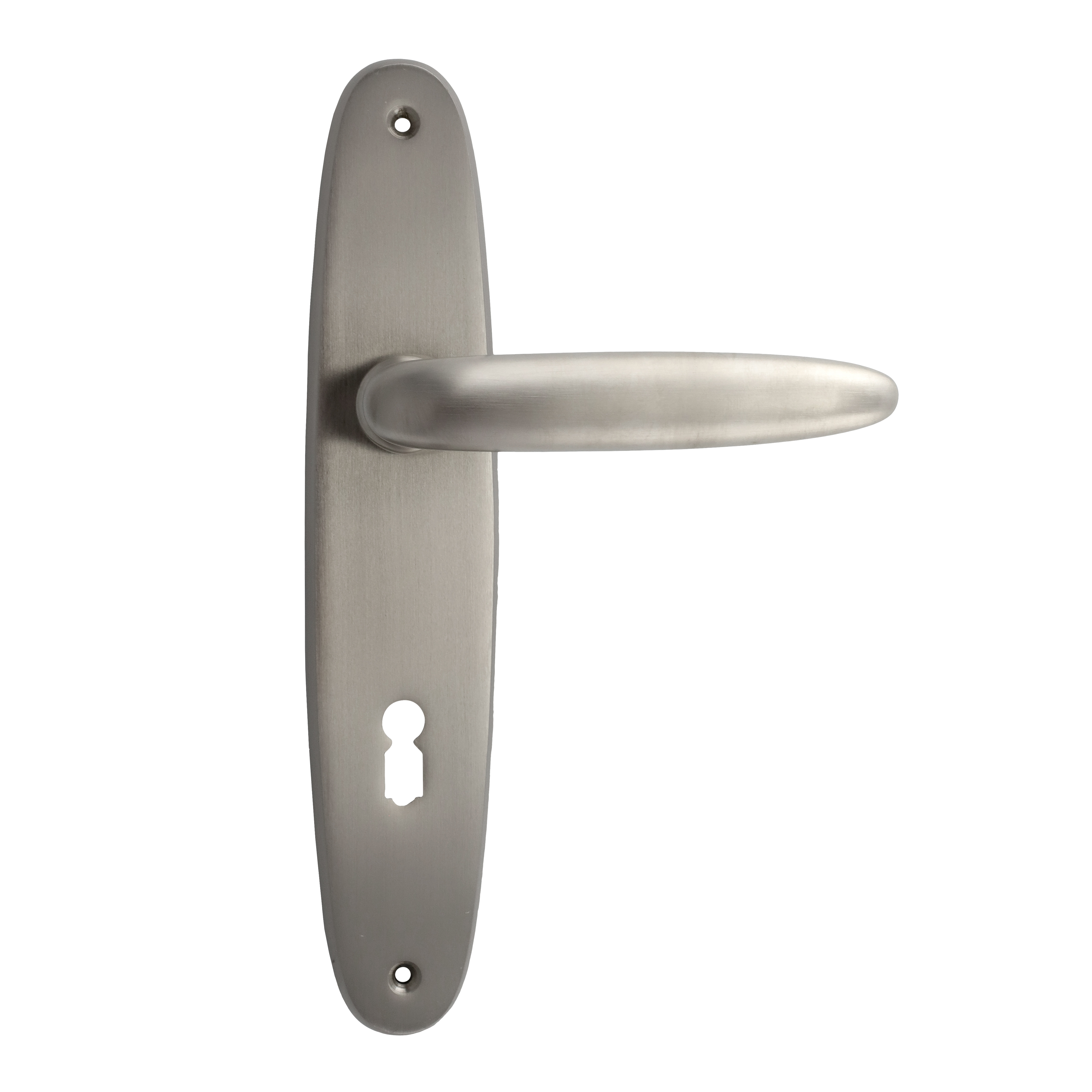 322.0099.15 Deurgrepen met lang sleutelschild jaren 20 Messing vernikkeld mat 322.0099.15 Deurgrepen met lang sleutelschild jaren 20 Messing vernikkeld mat