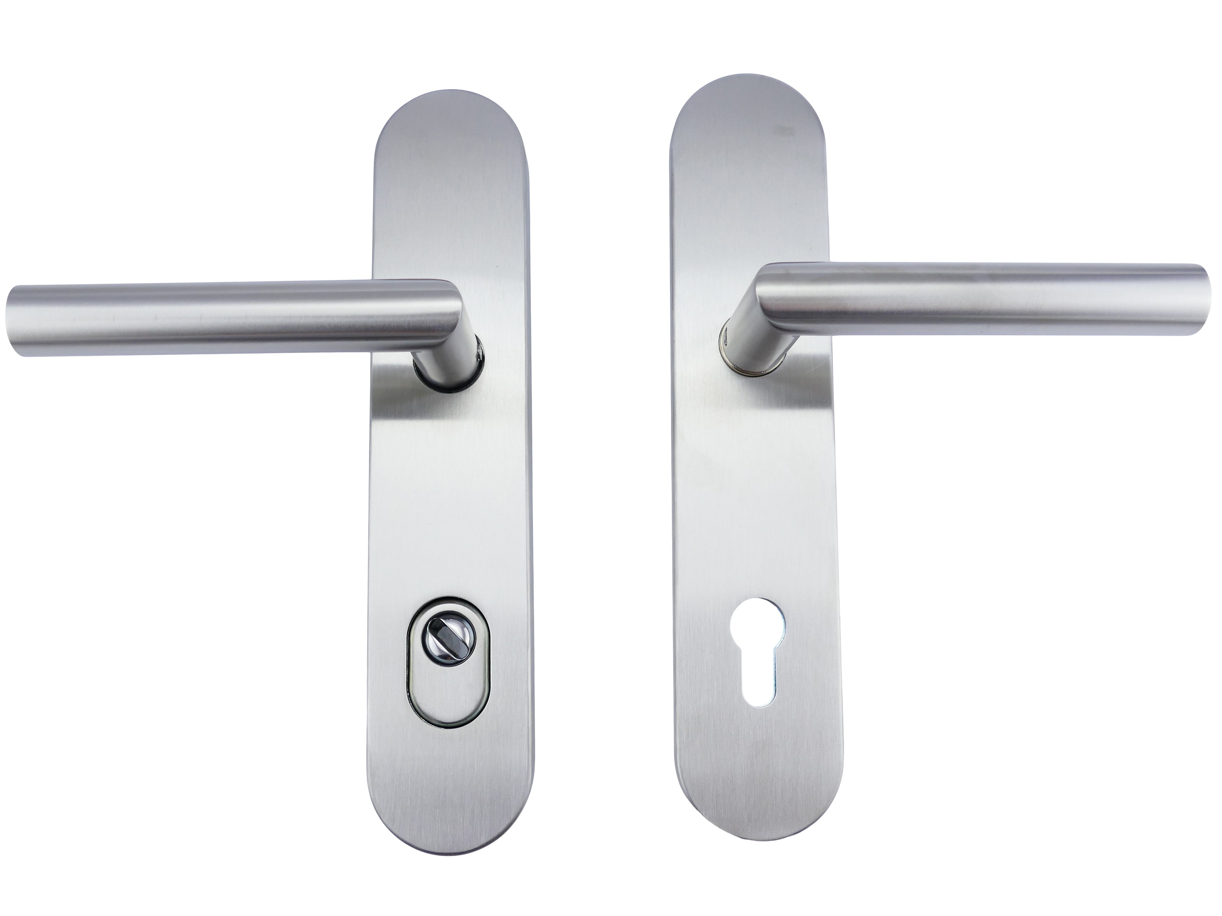 312.0132.25 Voordeurset knop/greep Art Nouveau zamak zwart PZ 72 mm