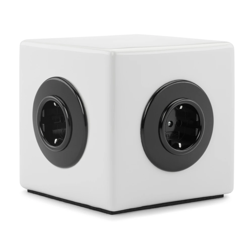 12336 THPG voedingsblok (4-weg), kabel zwart