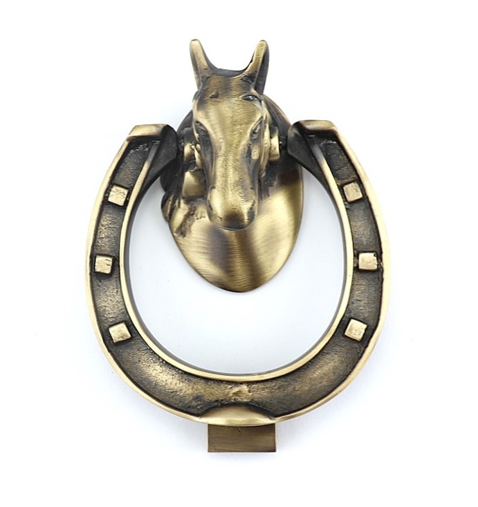 316.0014.35 Voordeurklopper dolfijn - antieke klopper, deurbeslag