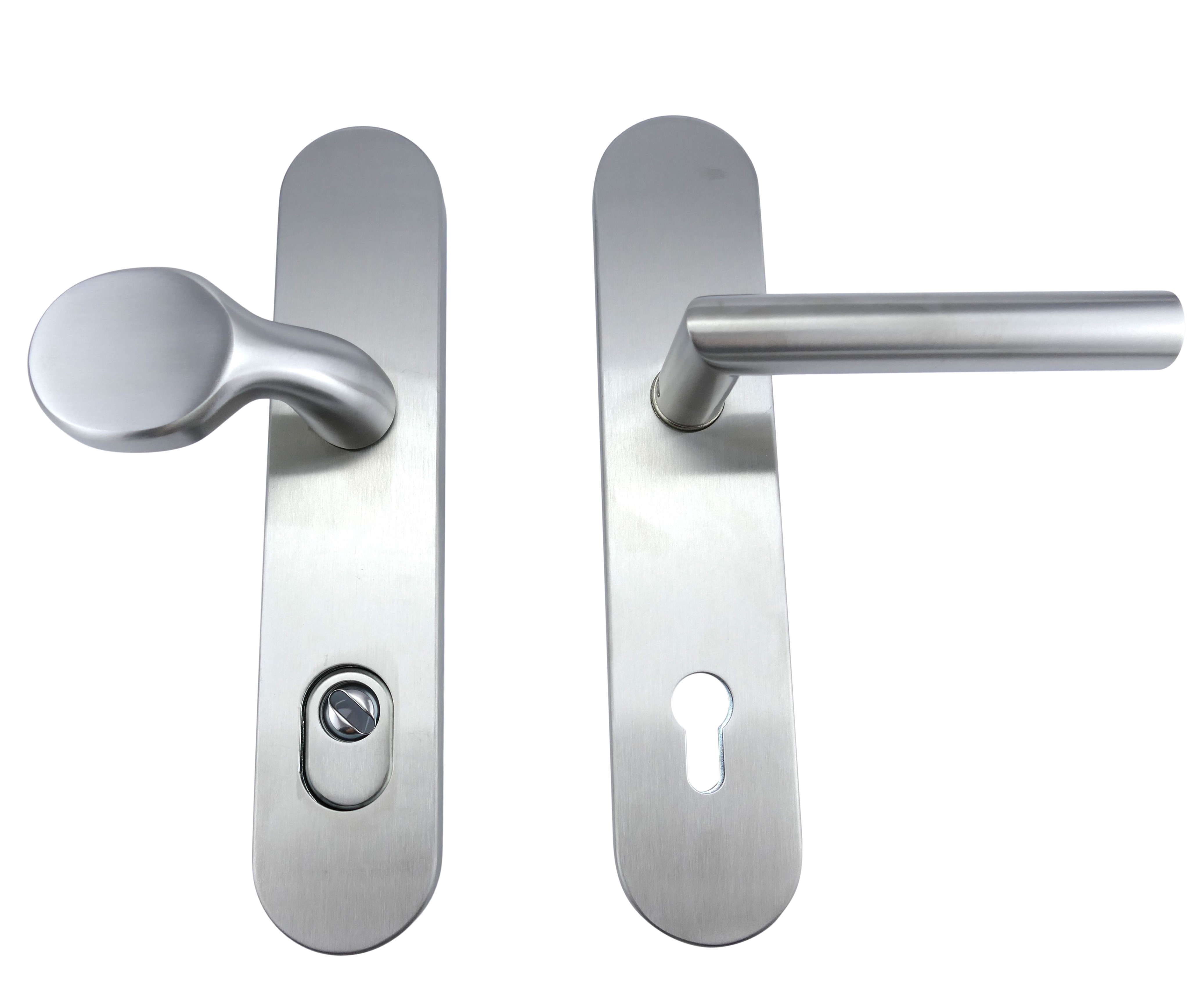 312.0132.25 Voordeurset knop/greep Art Nouveau zamak zwart PZ 72 mm